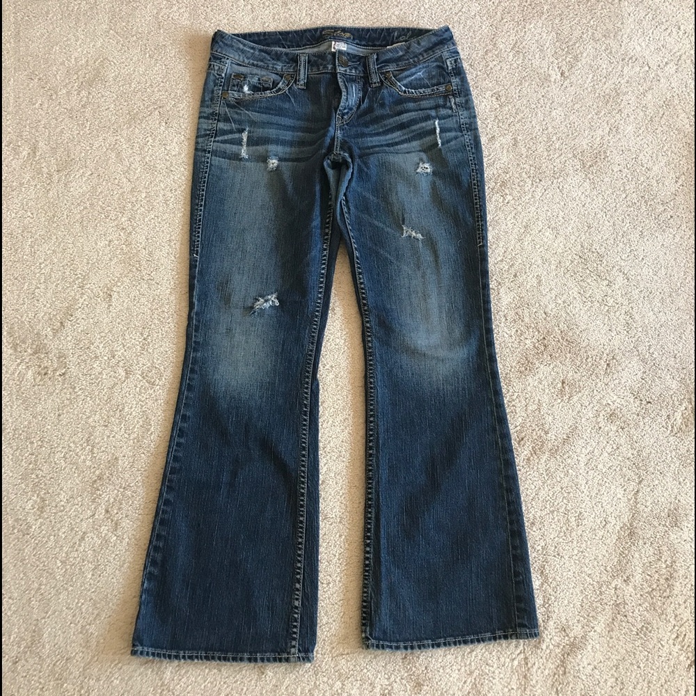Silver Lola Distressed Jeans  30/31